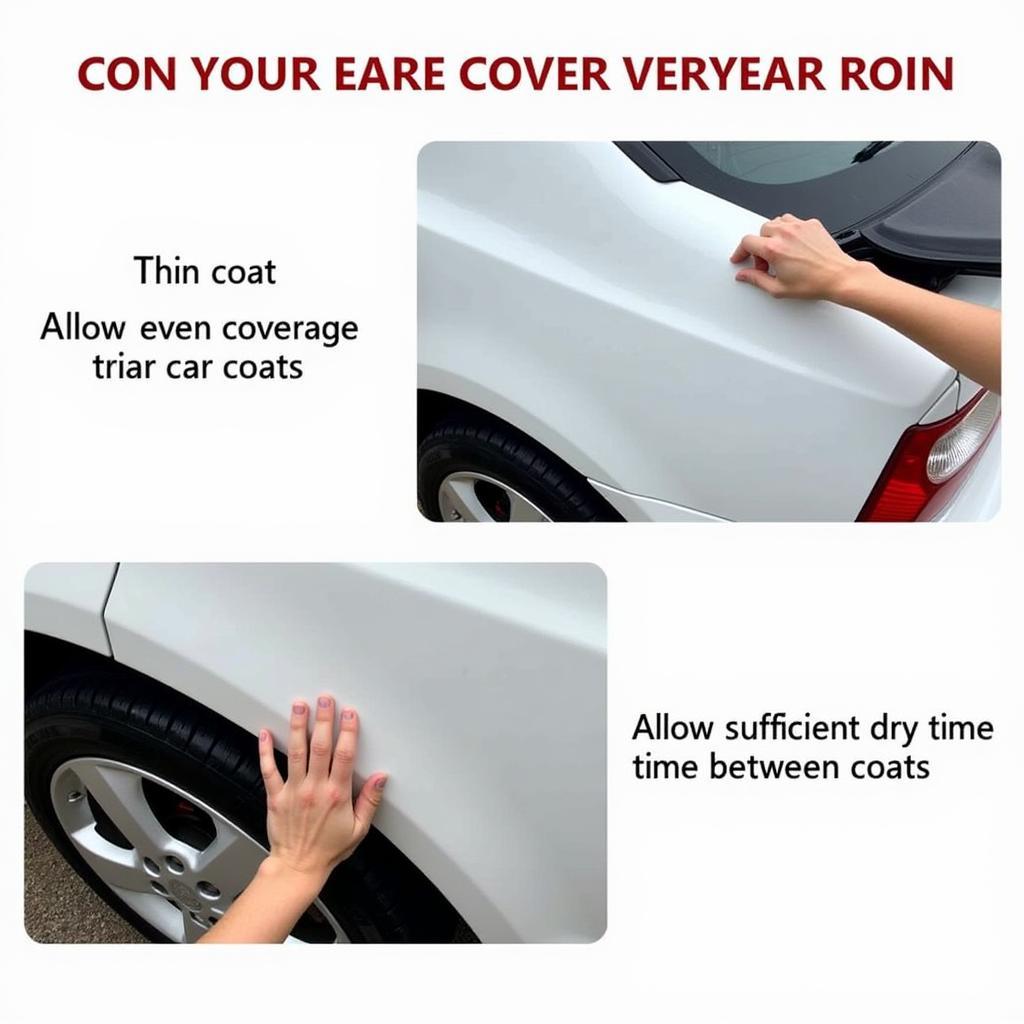 Applying Car Bumper Repair Paint Correctly