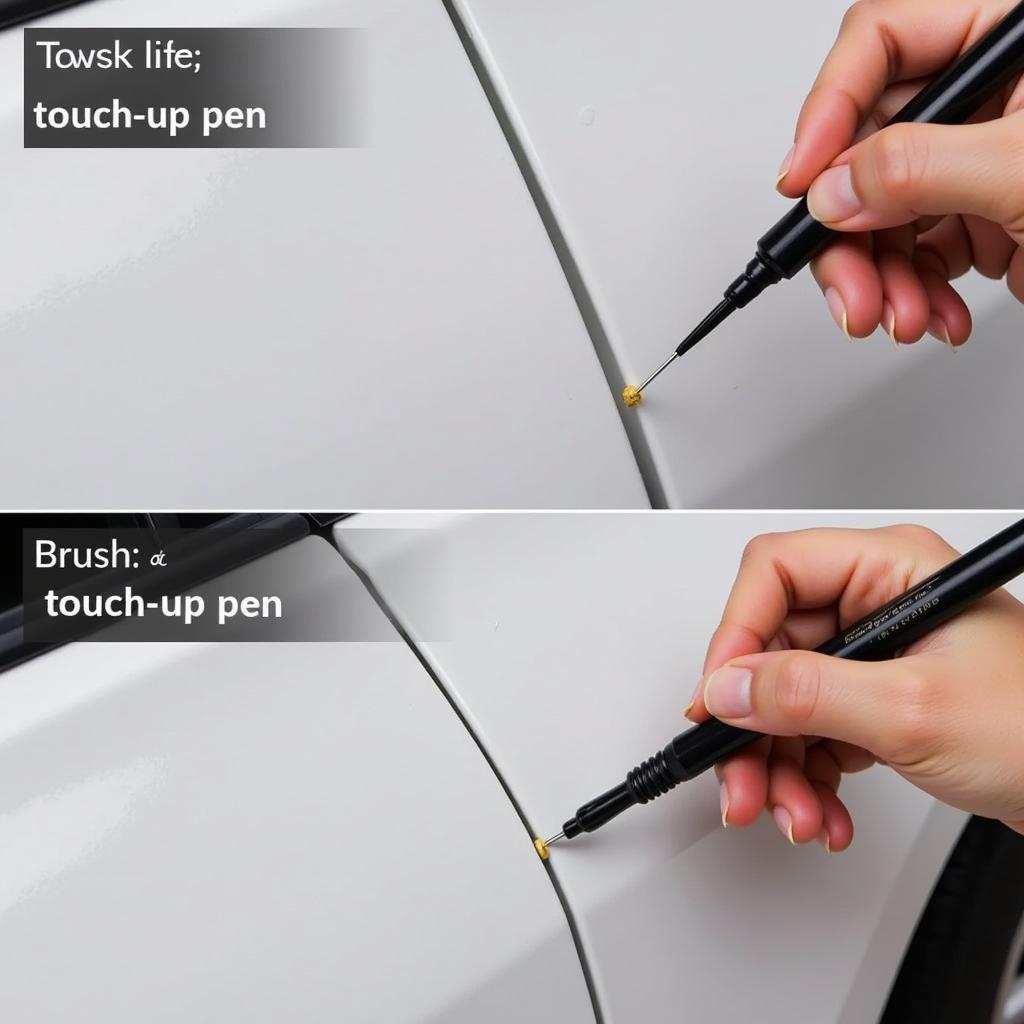 Applying Touch-Up Paint to a Car Chip