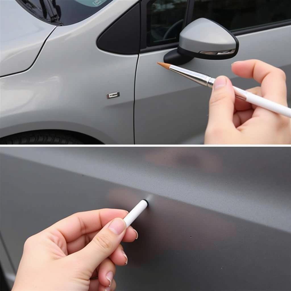 Applying touch-up paint with precision