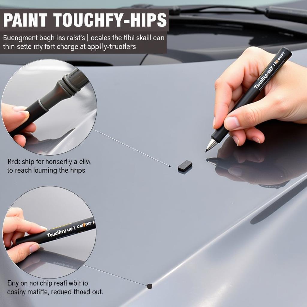 Applying Car Paint with a Repair Set