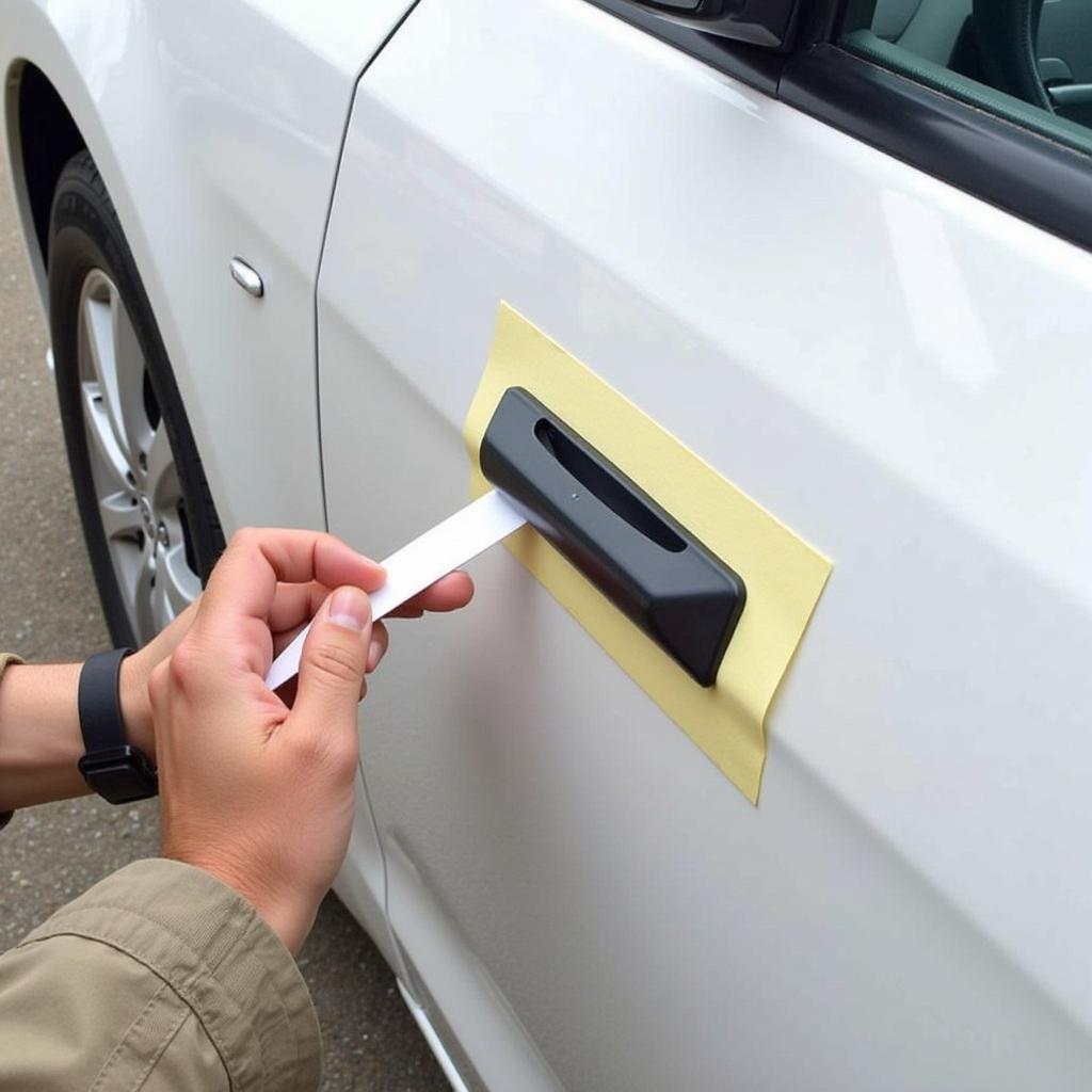 Applying Car Paint Repair Tape Correctly