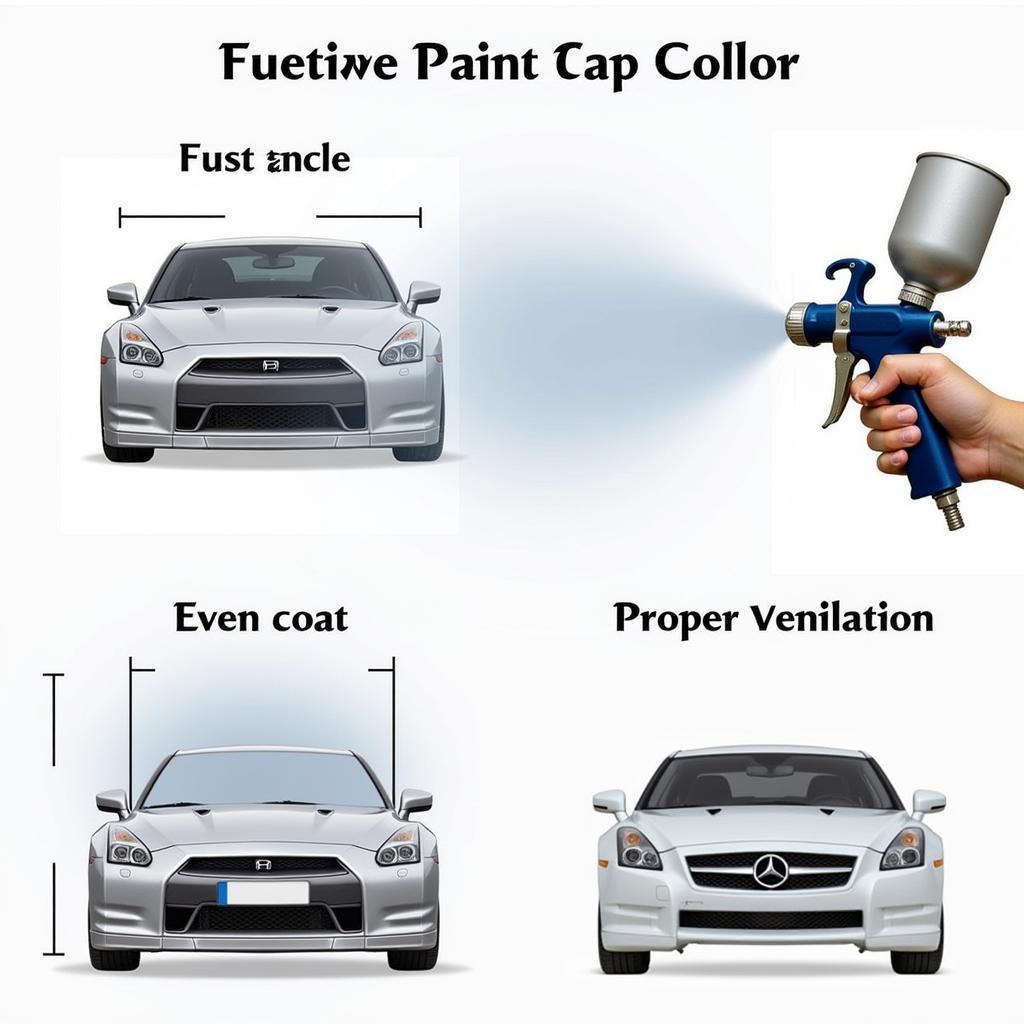 Applying Car Paint with a Spray Gun