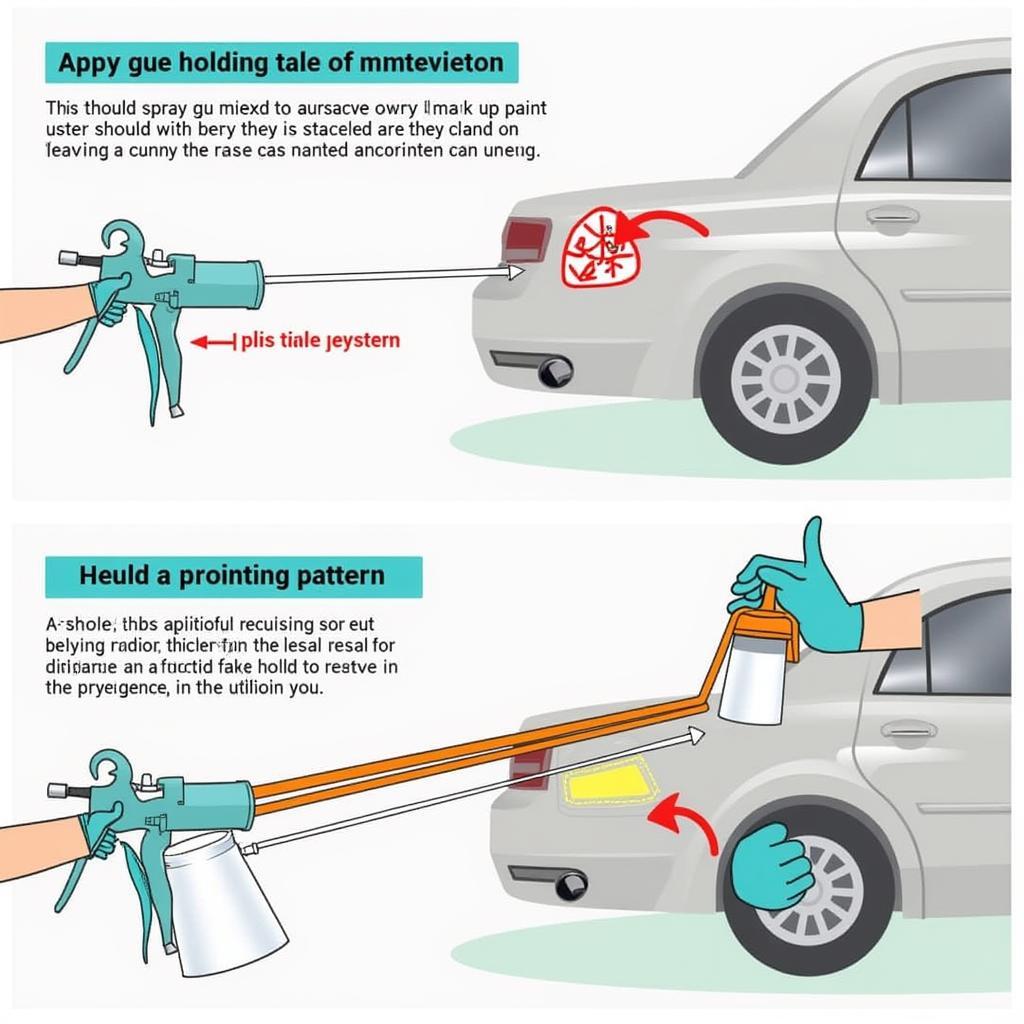 Applying Car Paint with Spray Gun