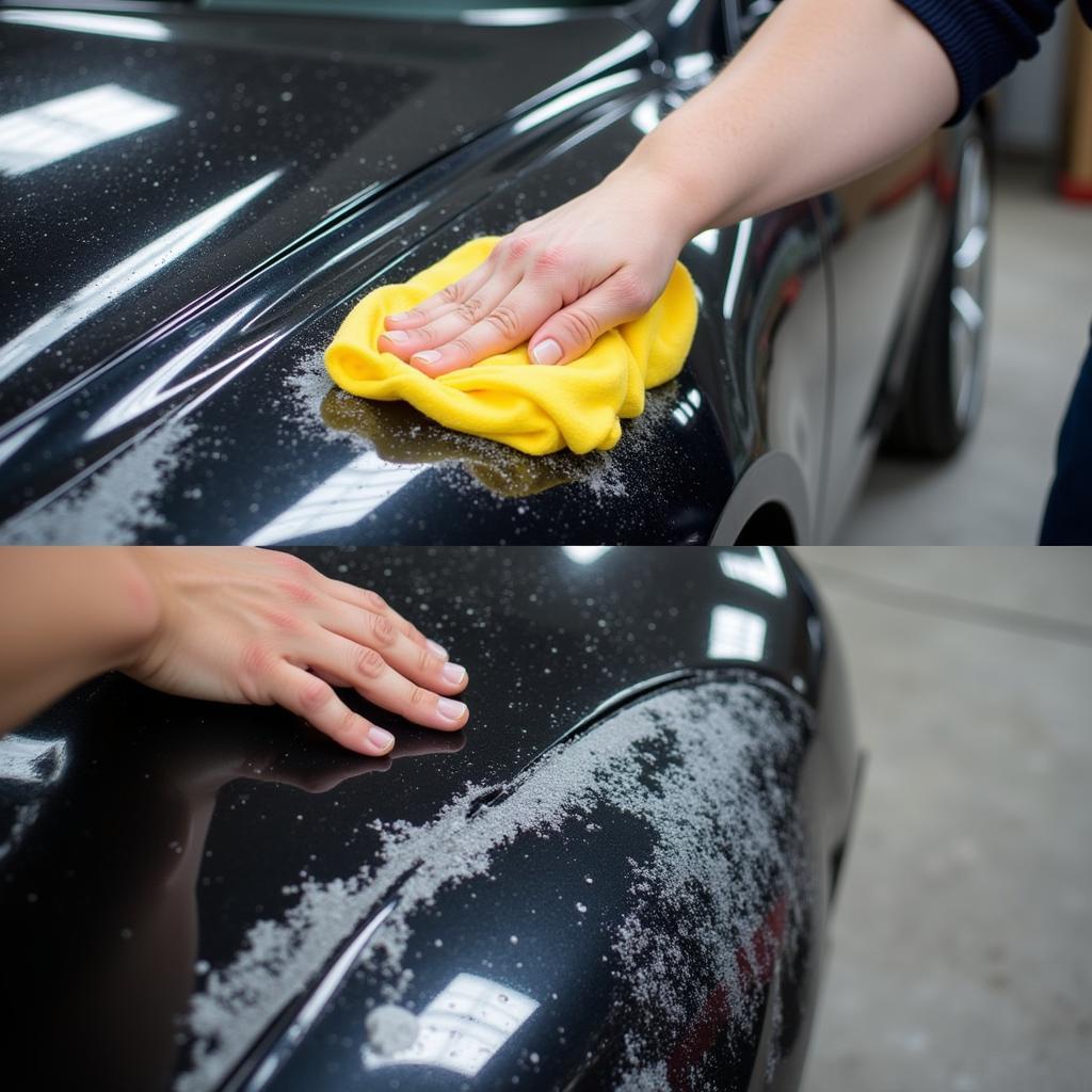 Applying Car Wax After Oxidation Repair