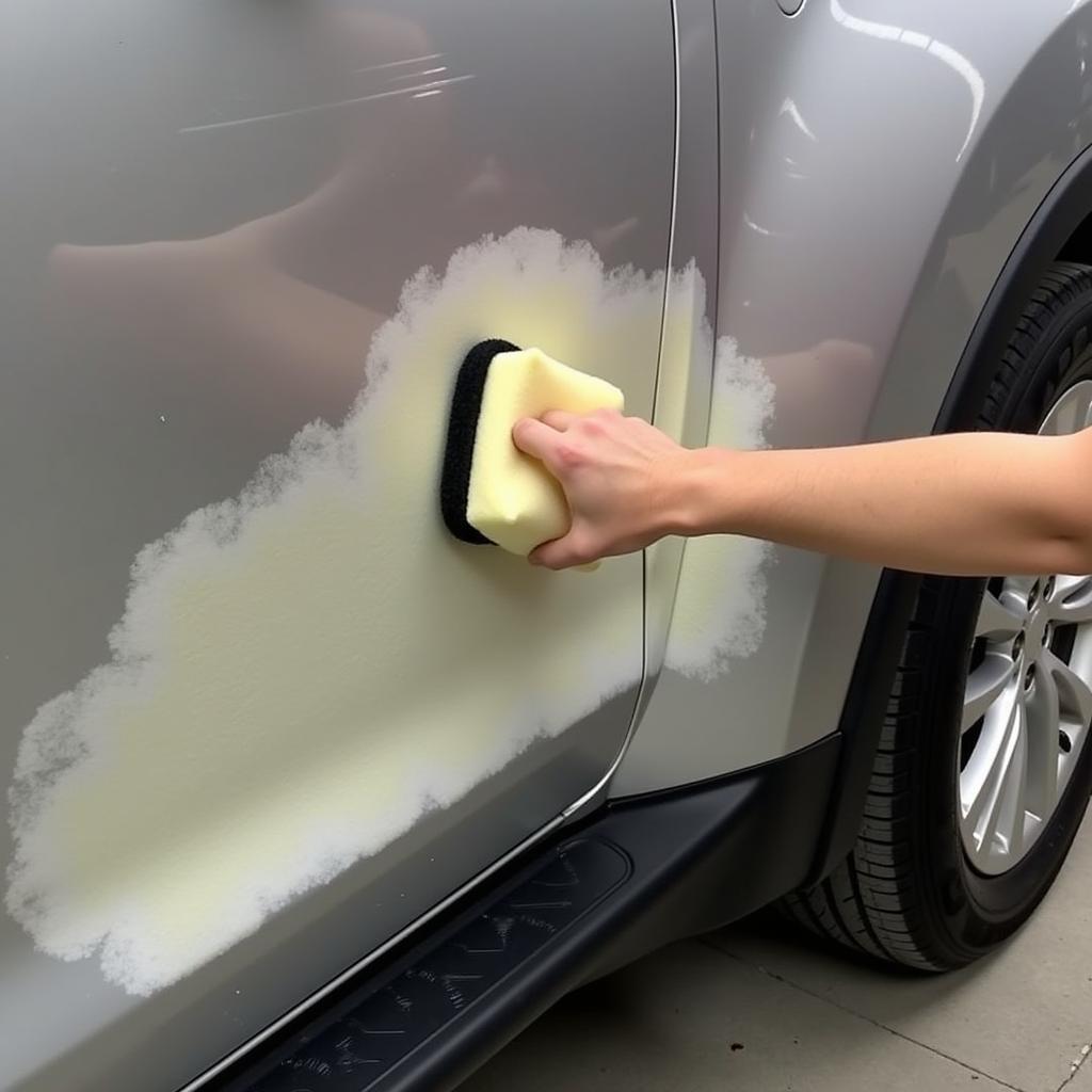 Applying Car Wax After Spray Paint Removal