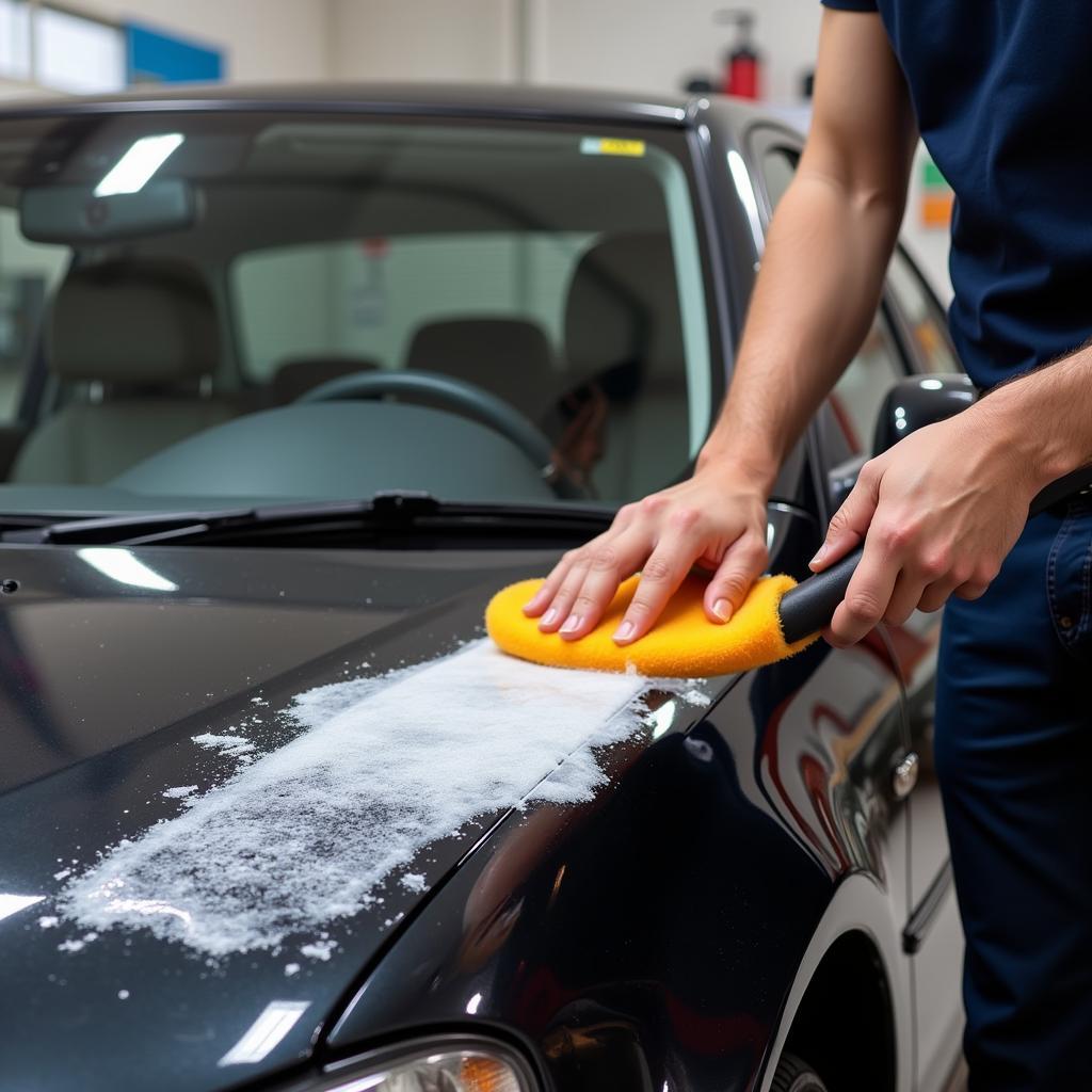 Applying Car Wax for Paint Protection