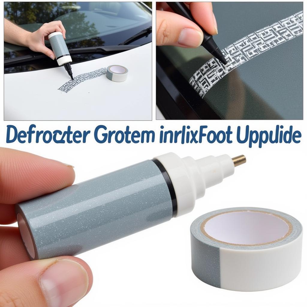 Applying Conductive Epoxy to Repair Defroster Grid