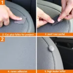 Applying a Fabric Repair Patch to a Car Seat