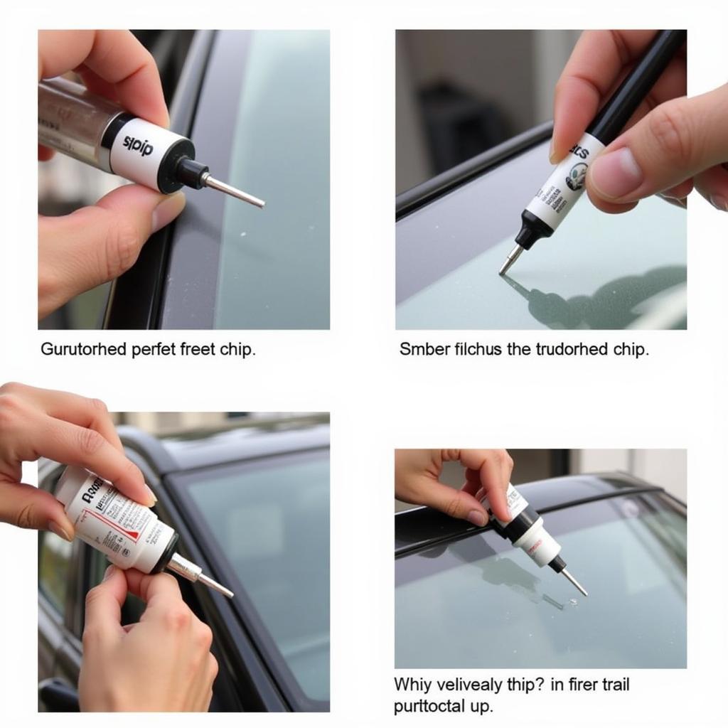 Applying Resin to a Car Window Chip