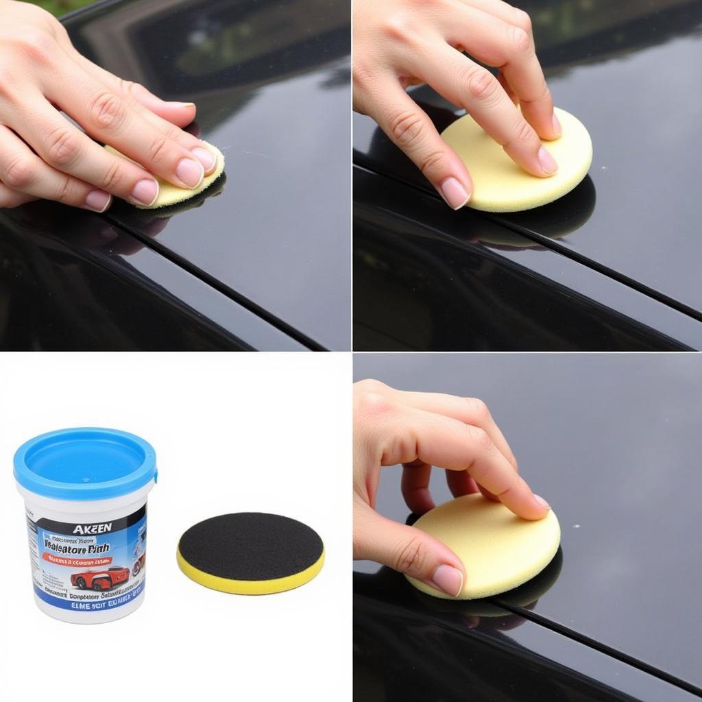 Applying Rubbing Compound to a Keyed Scratch