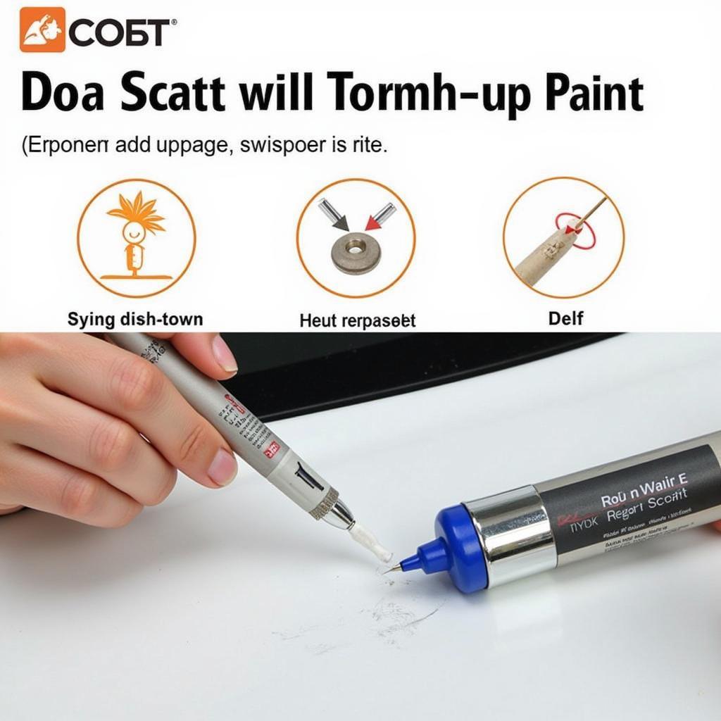 Applying Touch-Up Paint to a Car Scratch