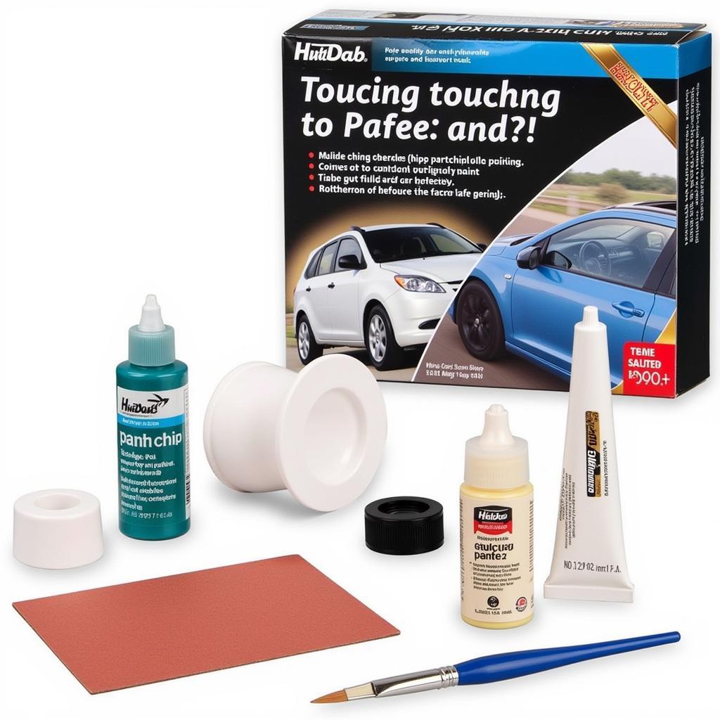 Applying Touch-Up Paint to Car