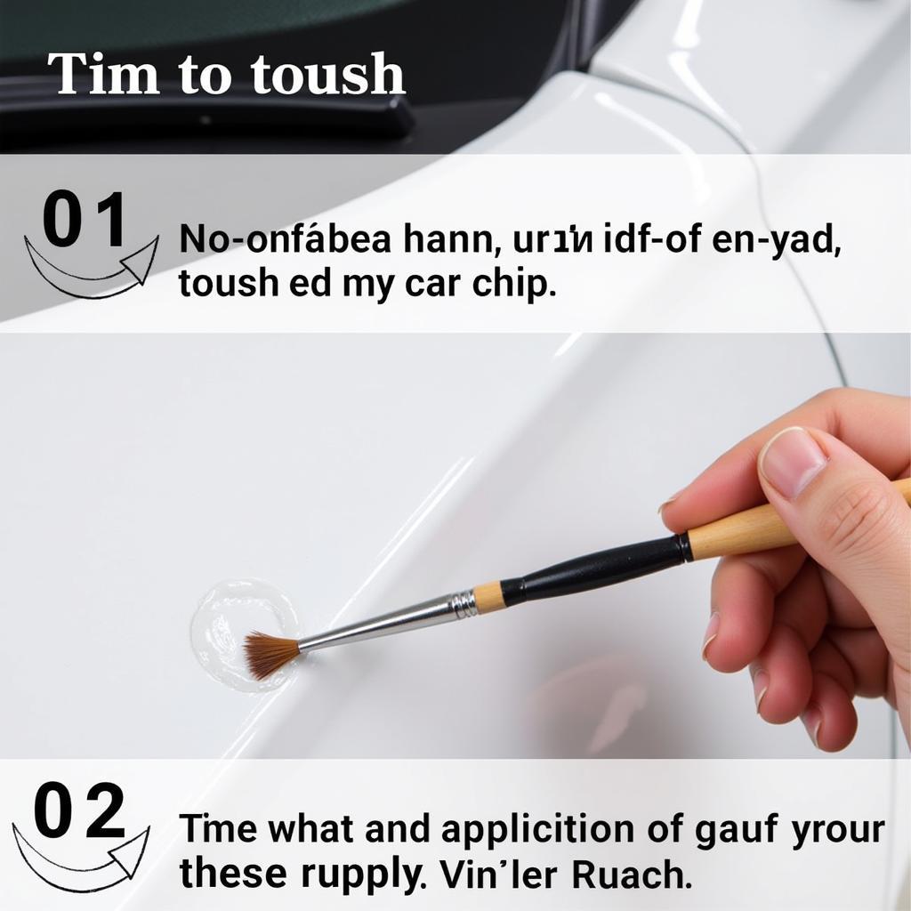 Applying Touch-Up Paint to a Car Chip