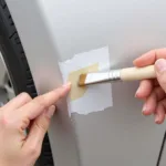 Applying Touch-up Paint to Car Chip