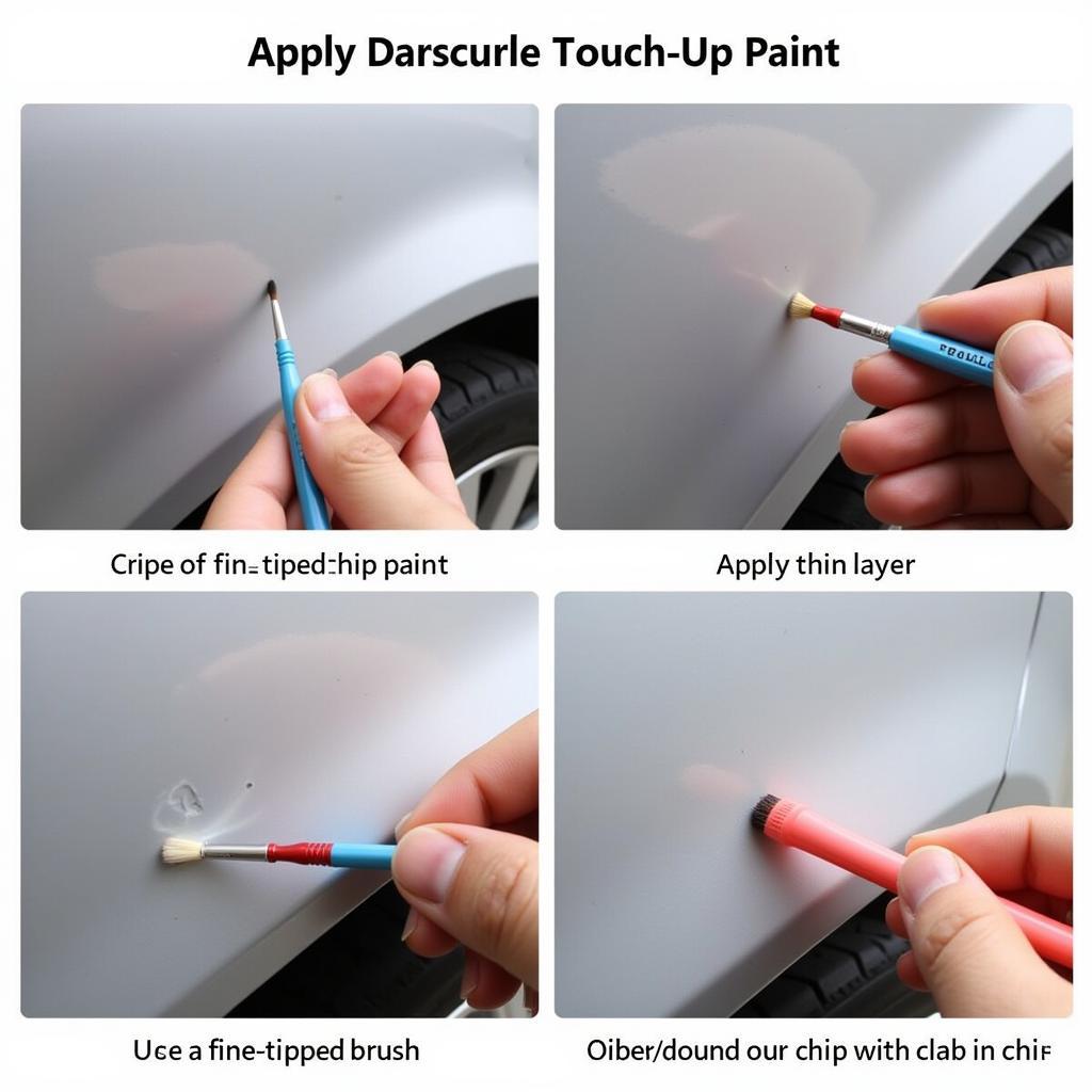 Applying Touch-Up Paint to Car Chip