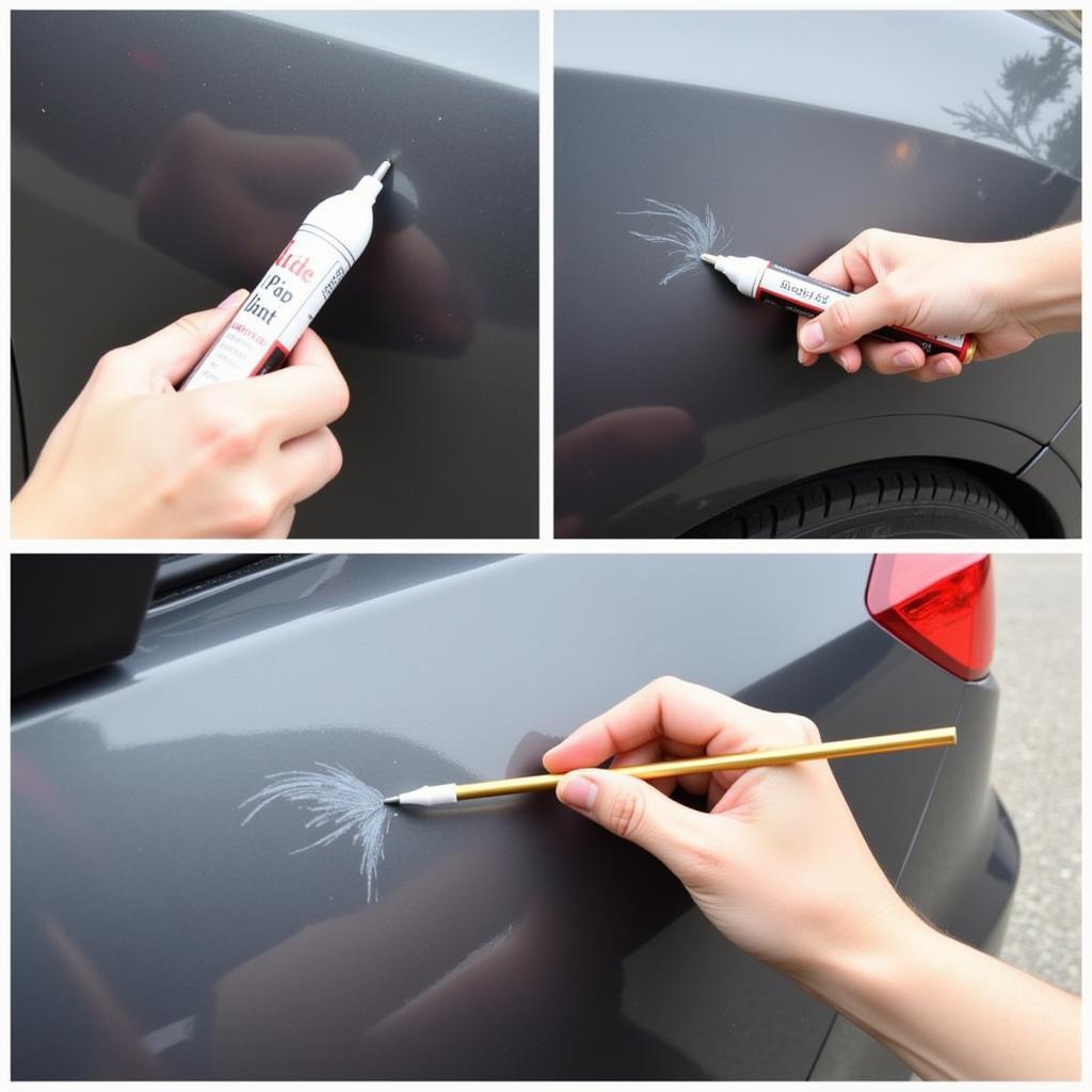 Applying Touch-Up Paint to a Car Scratch