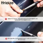 Applying Touch-Up Paint to Car Scratch