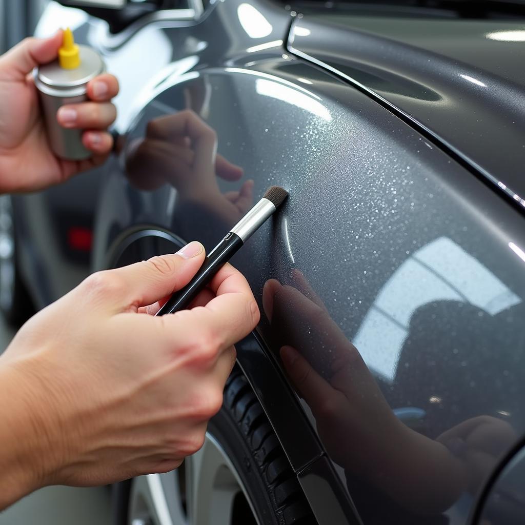 Applying Touch-up Paint to a Mazda 3