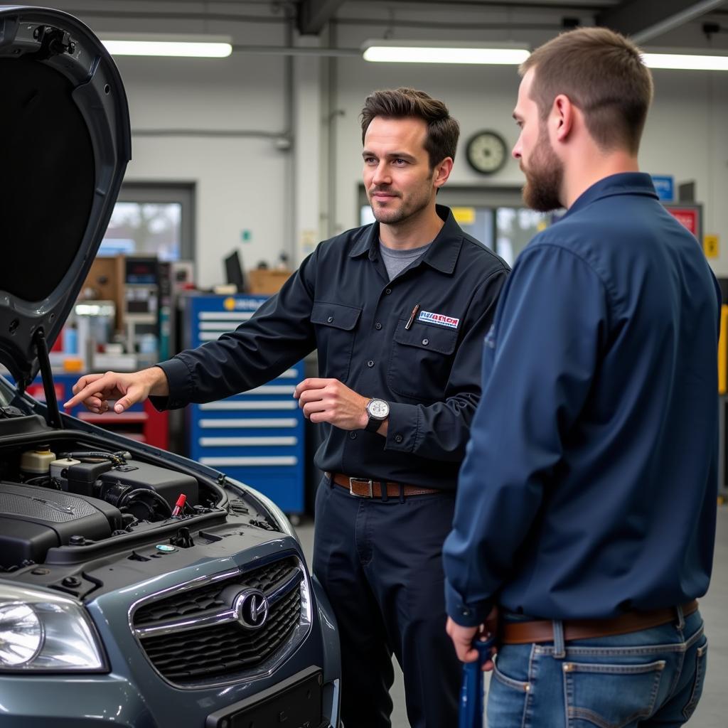 Asking Questions at a Car Repair Shop in Hertford