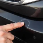 Assessing Black Bumper Scratch Damage