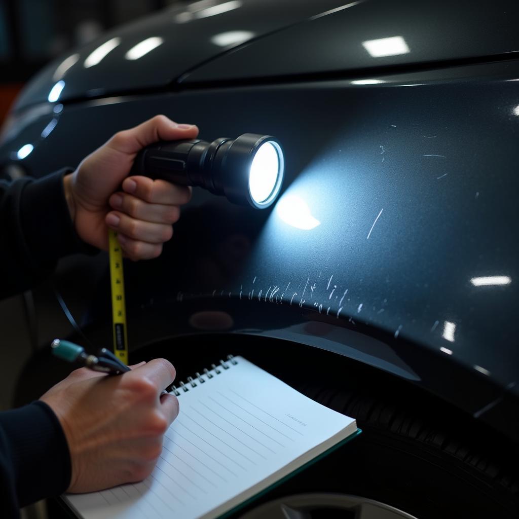 Assessing Car Damage in Crewkerne