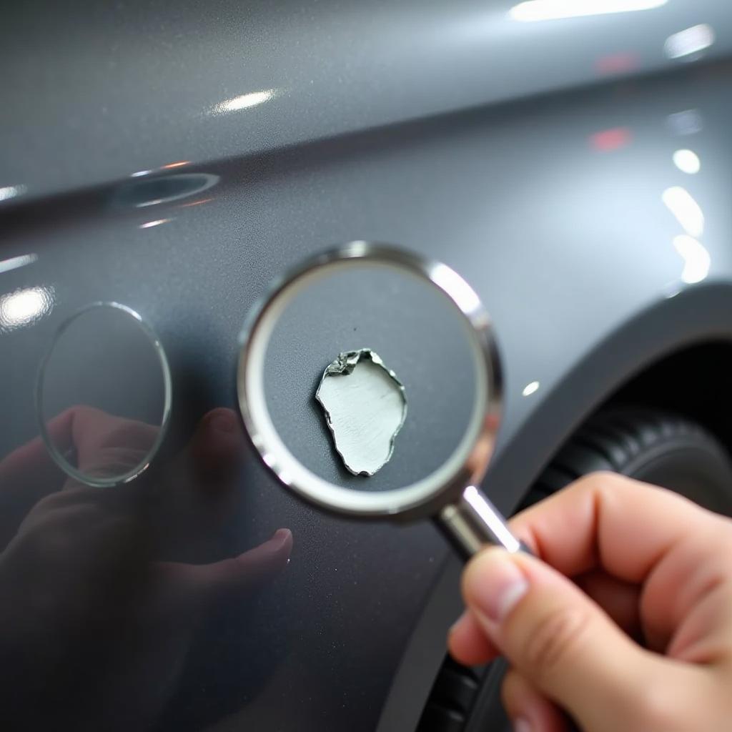 Assessing Car Paint Chip Damage