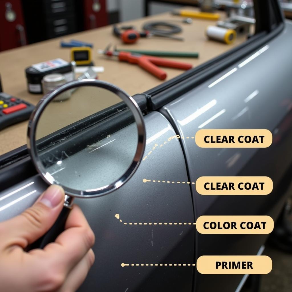 Assessing Car Paint Scrape Damage Depth