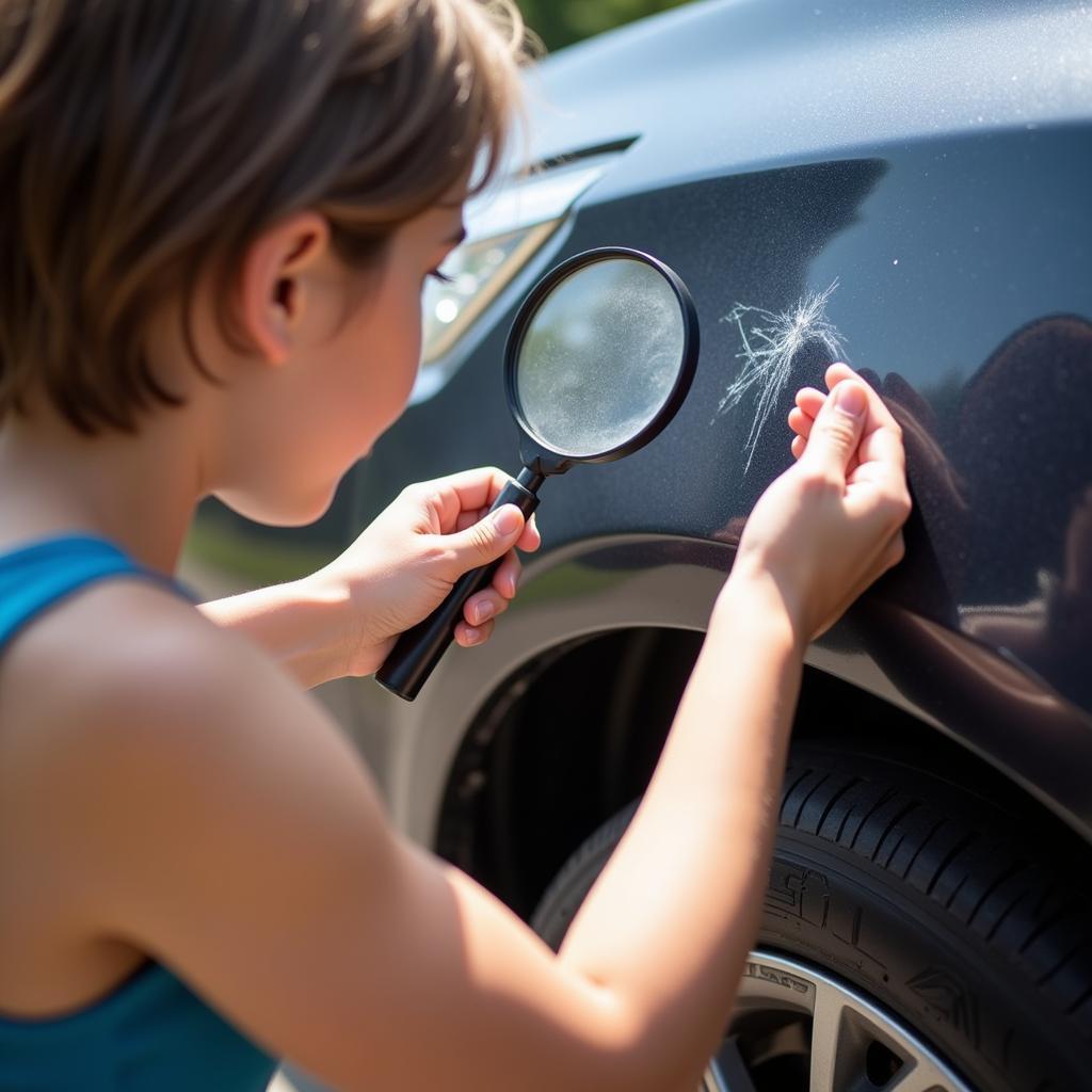 Assessing Car Paint Scratch Damage