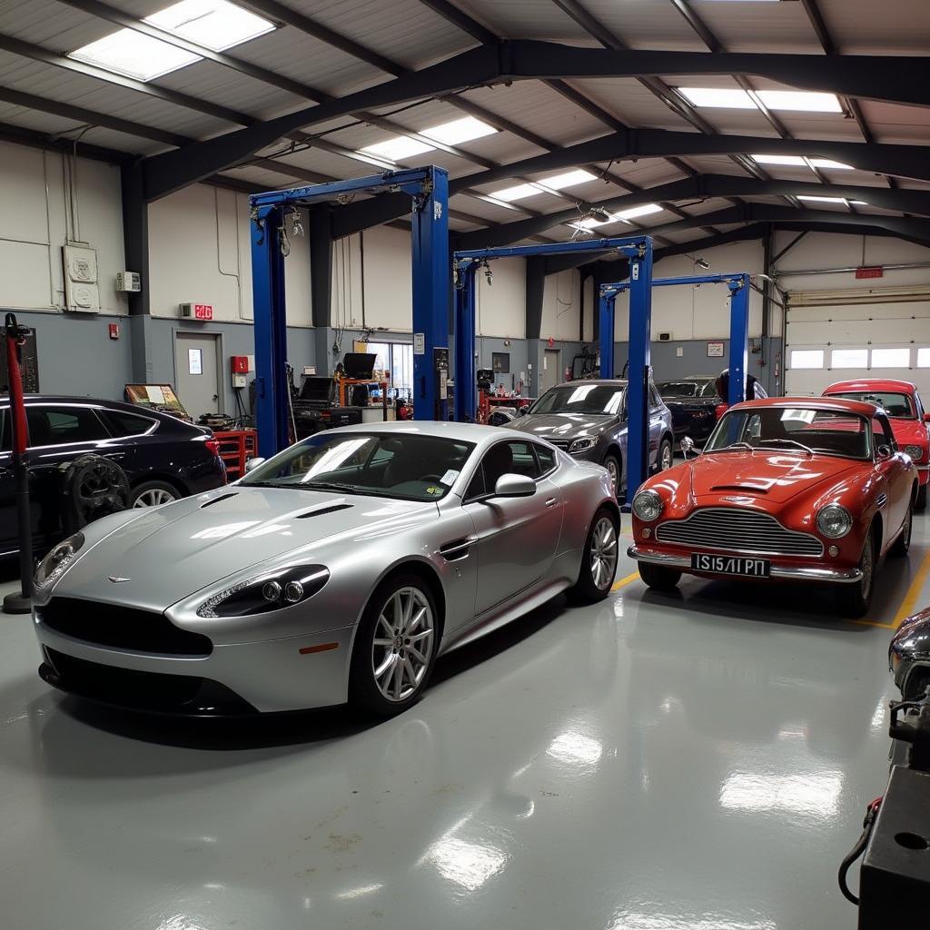 Aston Martin specialist repair shop in Exeter