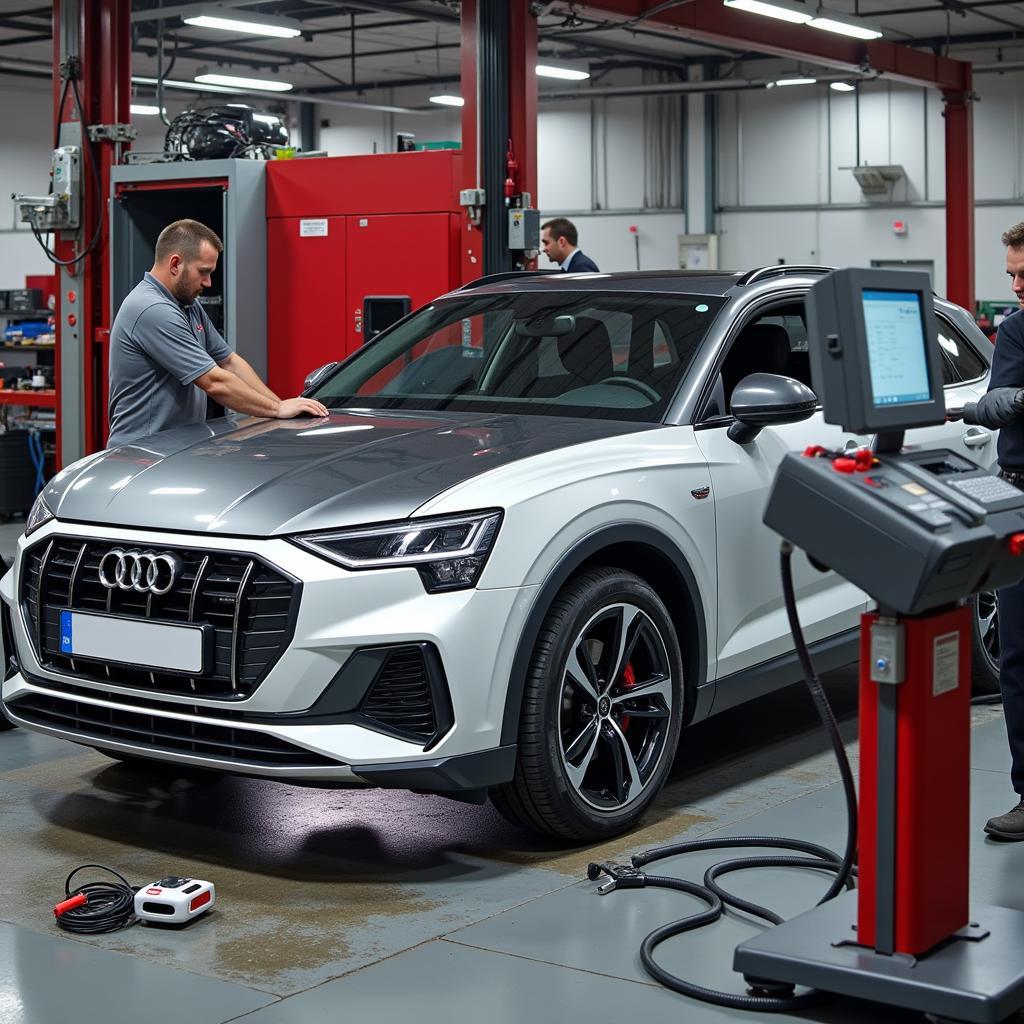 Specialized Equipment at an Audi Certified Repair Shop