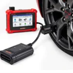 Autek IFIX-969 Diagnostic Interface Connected to a Vehicle's OBD Port