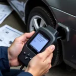 Auto Electrician Using Diagnostic Tools in Edinburgh