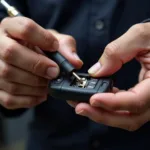 Auto Locksmith Repairing Car Key