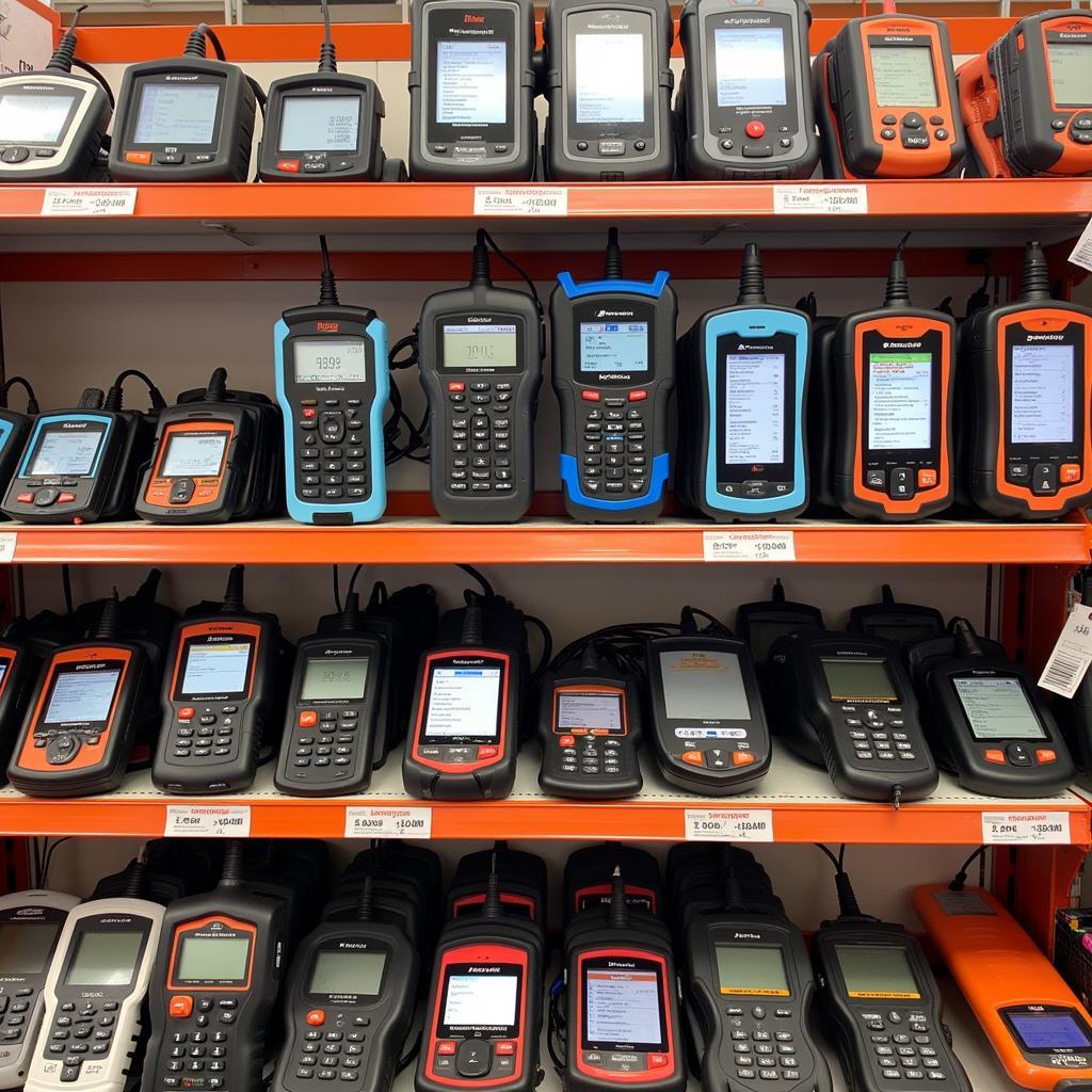 Wide selection of OBD2 scanners at Autozone