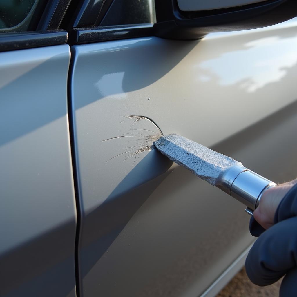 Minor Scratch on Car Body in Bagshot