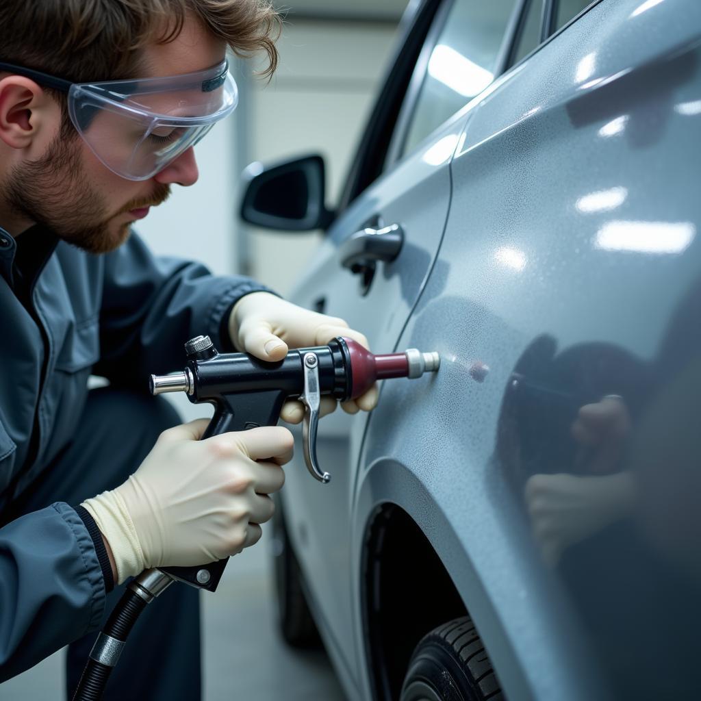 Car repair technician working on a vehicle in Billericay