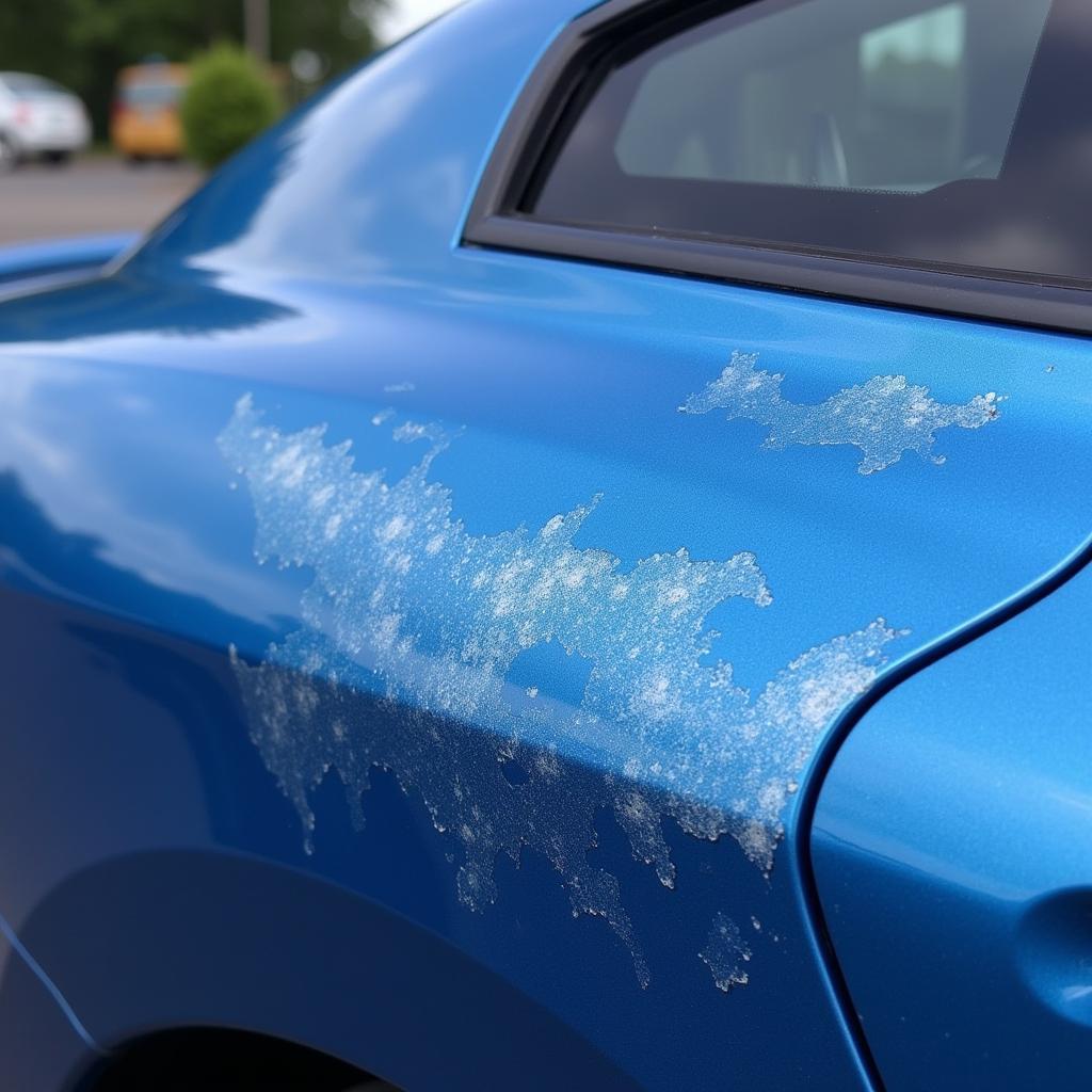 Bird Dropping Damage on Car Paint in the UK