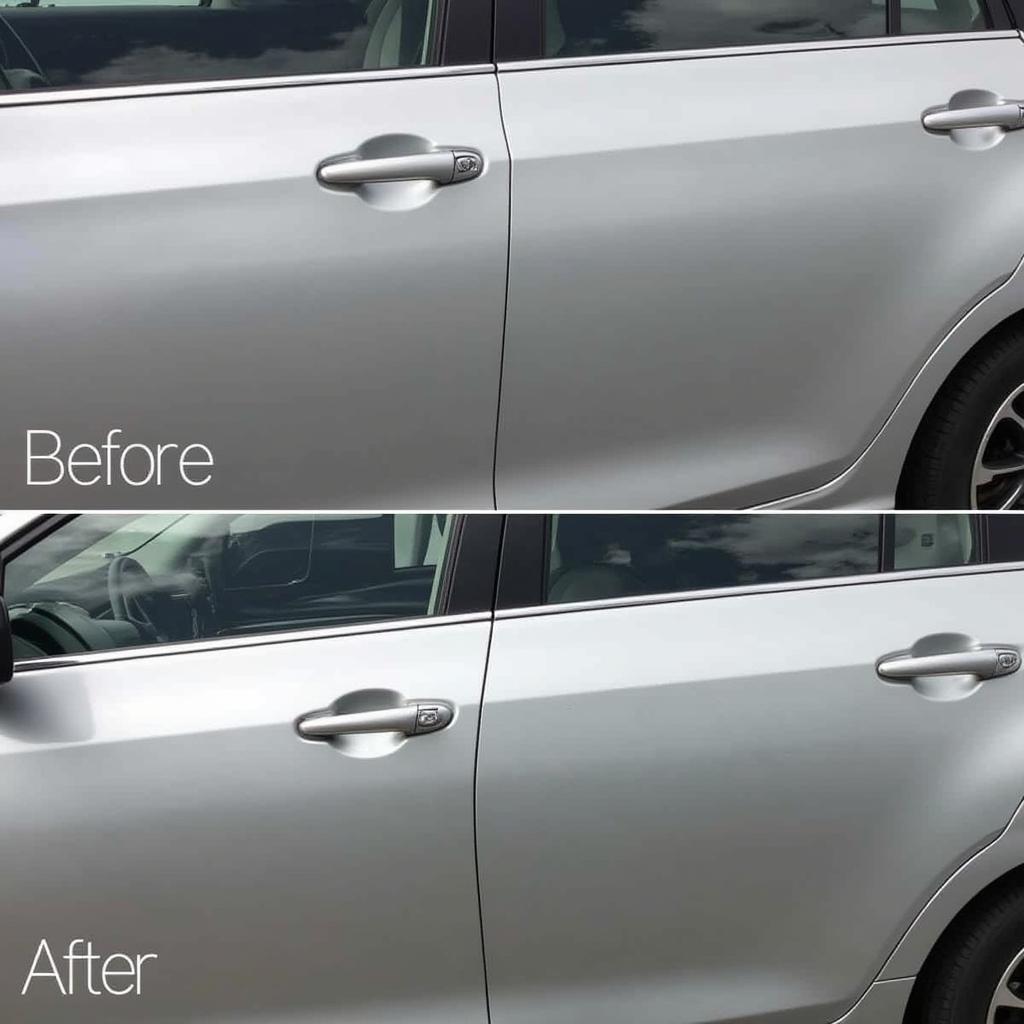 Blending Car Paint Edge for Seamless Repair