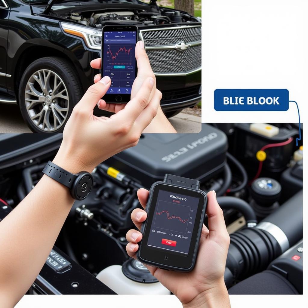 Bluetooth OBD2 Scanner in Use