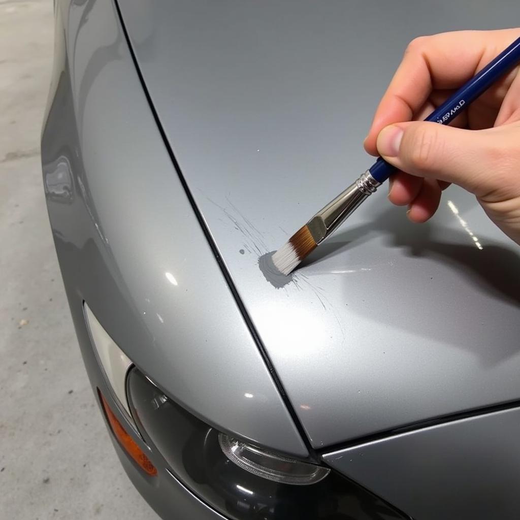 Applying Touch-Up Paint to a BMW Scratch