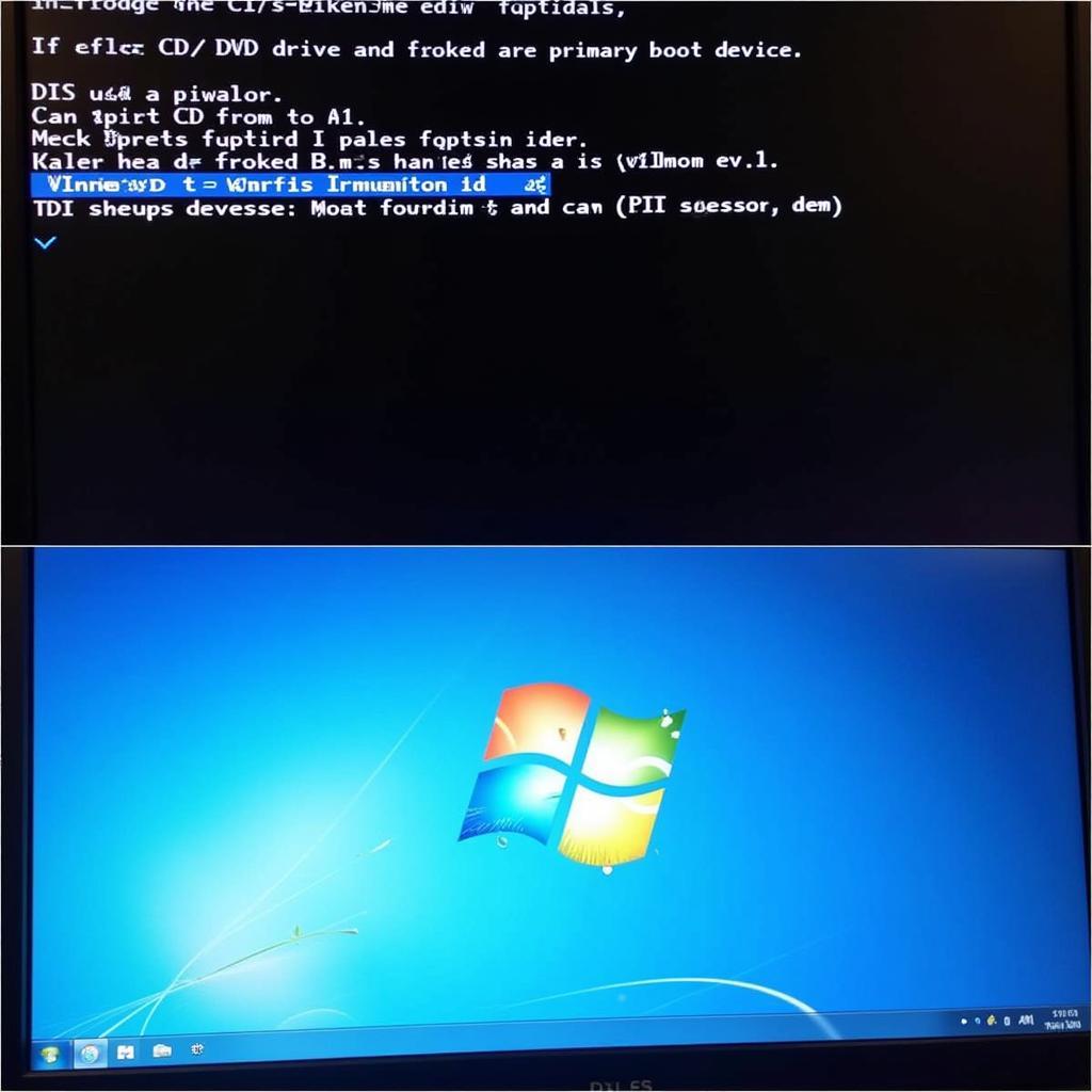 Booting from Windows 7 Installation CD