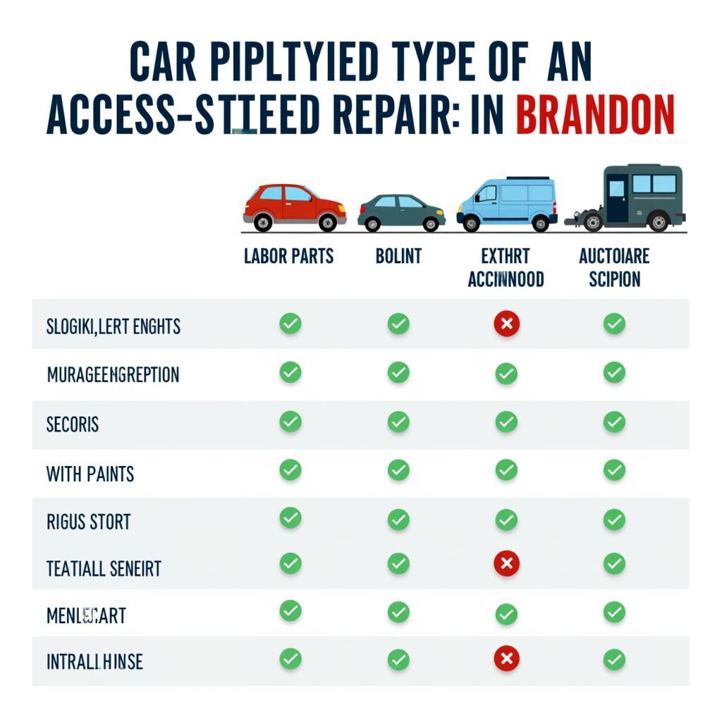 Comparing costs for car body repairs in Brandon