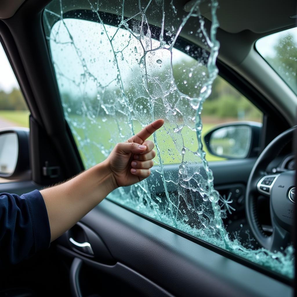 Replacing a Broken Car Door Window