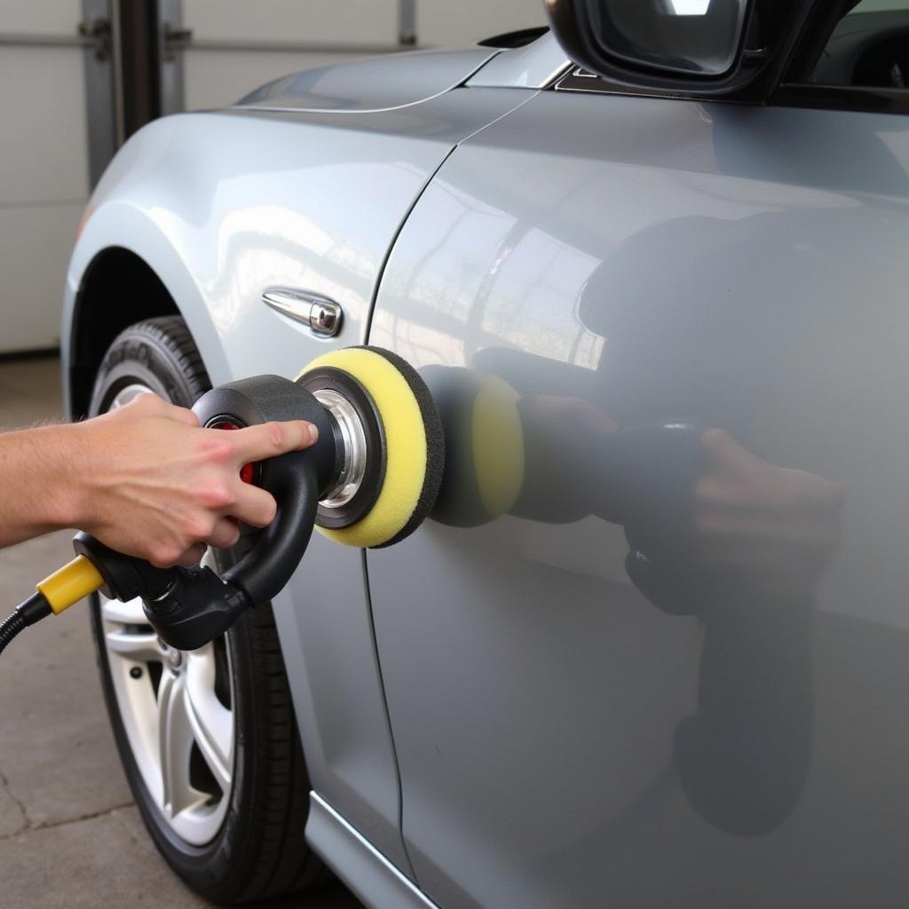 Buffing Car Paint after Scratch Repair