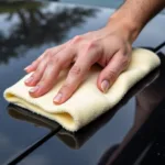 Buffing Car Paint with Microfiber Towel