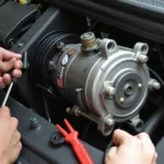 Car AC Compressor Replacement