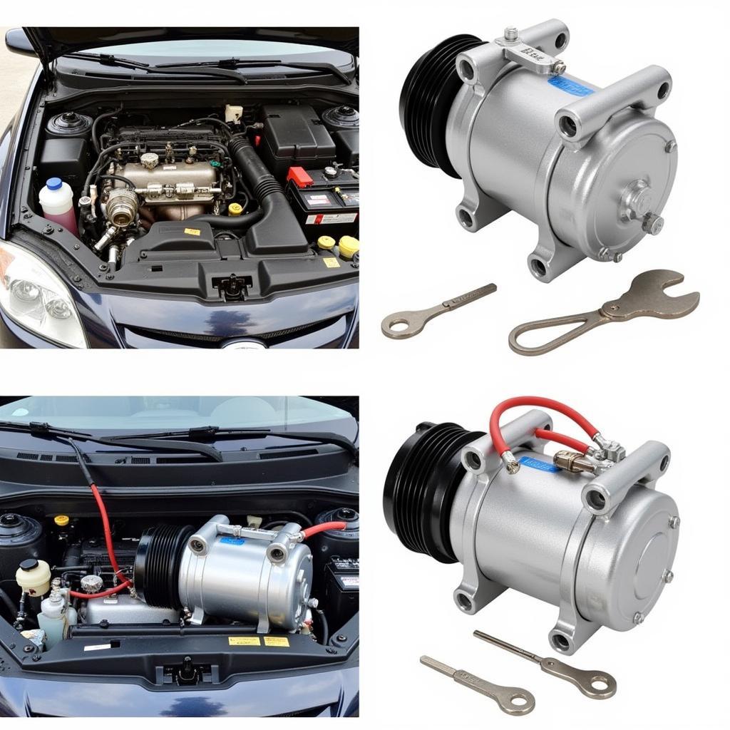 Car AC Compressor Replacement Process