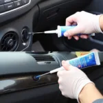 Repairing a Car AC Hose with Sealant