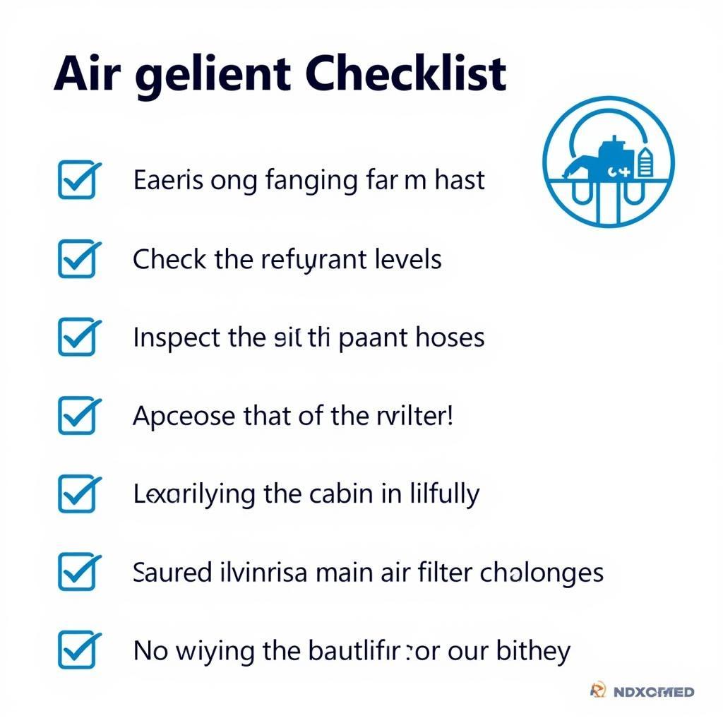 Car AC Maintenance Checklist