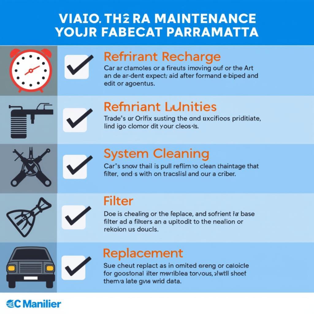 Car AC Maintenance Checklist Parramatta